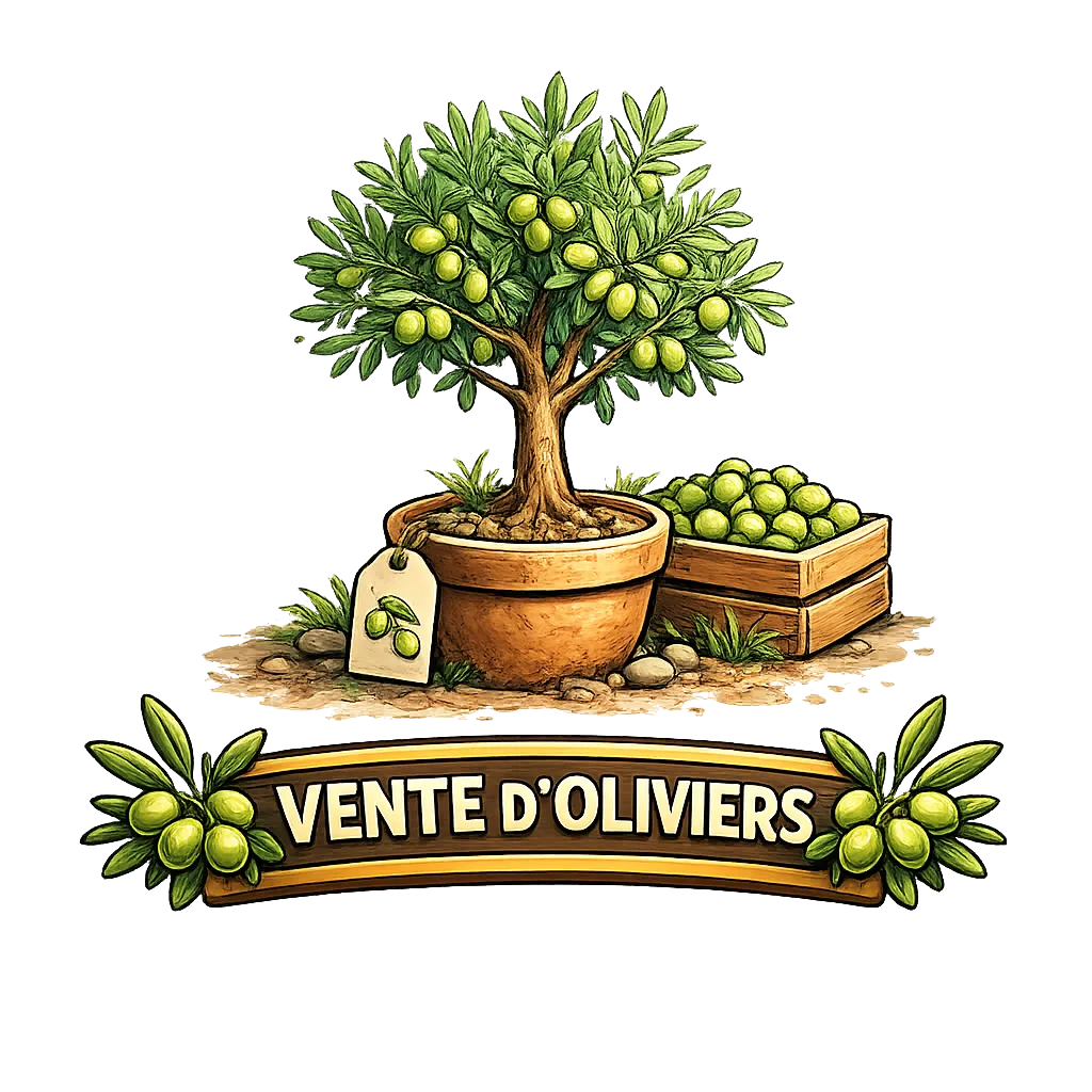 Illustration vente oliviers